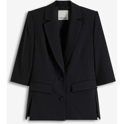 bonprix Blazer mit modisch betonten Schulternschwarz 48Damen bonprix Blazer mit modisch betonten Schulternschwarz 48Damen