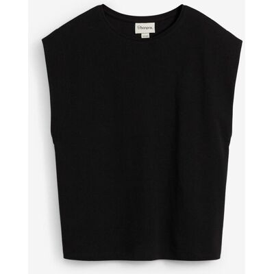 bonprix Shirt aus reiner Bio-Baumwolleschwarz 52Damen bonprix Shirt aus reiner Bio-Baumwolleschwarz 52Damen