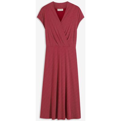 bonprix Midikleid aus Viksose-Mixrot 52Damen bonprix Midikleid aus Viksose-Mixrot 52Damen