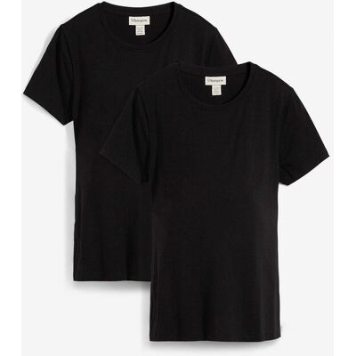 bonprix 2-in-1 Umstands- und Stillshirts aus Bio-Baumwolle (2er-Pack)schwarz 48Damen bonprix 2-in-1 Umstands- und Stillshirts aus Bio-Baumwolle (2er-Pack)schwarz 48Damen