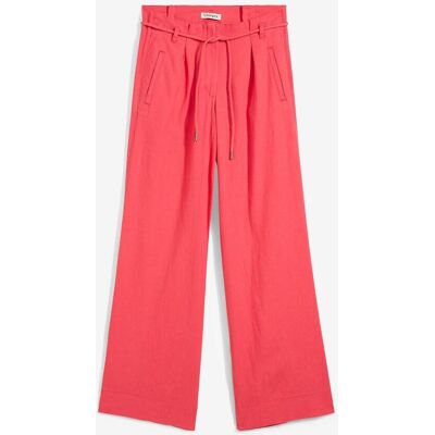 bonprix Paperbag-Hose aus luftigem Leinen-Mixpink 52Damen bonprix Paperbag-Hose aus luftigem Leinen-Mixpink 52Damen