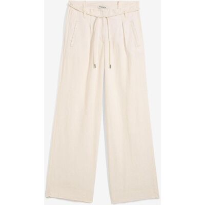 bonprix Paperbag-Hose aus luftigem Leinen-Mixbeige 36Damen bonprix Paperbag-Hose aus luftigem Leinen-Mixbeige 36Damen