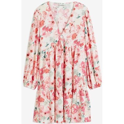 bonprix Tunika-Kleid aus leichtem Crêpebeige 32Damen bonprix Tunika-Kleid aus leichtem Crêpebeige 32Damen
