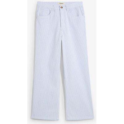 bonprix Wide-Leg-Jeans High Waist, croppedweiß 36Damen bonprix Wide-Leg-Jeans High Waist, croppedweiß 36Damen