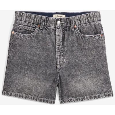 bonprix Jeans-Shorts High Waist, Low Stretchschwarz 52Damen bonprix Jeans-Shorts High Waist, Low Stretchschwarz 52Damen