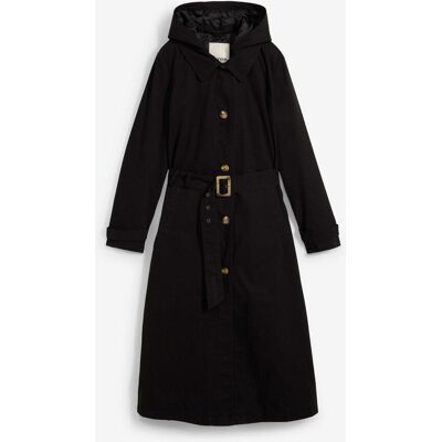 bonprix Trench-Mantel mit abnehmbarer Kapuzeschwarz 44Damen bonprix Trench-Mantel mit abnehmbarer Kapuzeschwarz 44Damen