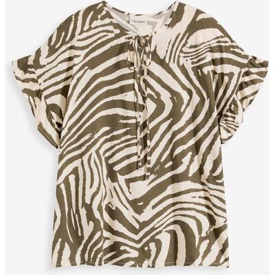 bonprix Lockere Tunika aus fließender Viskosebeige 46Damen bonprix Lockere Tunika aus fließender Viskosebeige 46Damen