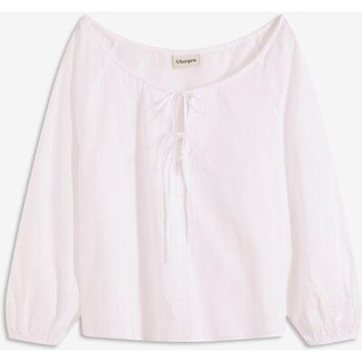 bonprix Bluse aus reiner Bio-Baumwolleweiß 46Damen bonprix Bluse aus reiner Bio-Baumwolleweiß 46Damen