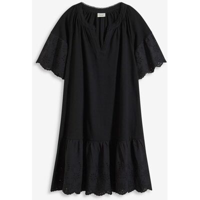 bonprix Tunika-Kleid aus reiner Bio-Baumwolleschwarz 36Damen bonprix Tunika-Kleid aus reiner Bio-Baumwolleschwarz 36Damen