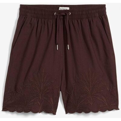 bonprix Shorts mit Seidenanteilbraun 50Damen bonprix Shorts mit Seidenanteilbraun 50Damen