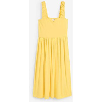 bonprix Shirtkleid mit leicht ausgestelltem Saum aus Baumwoll-Viskose-Mixgelb 36Damen bonprix Shirtkleid mit leicht ausgestelltem Saum aus Baumwoll-Viskose-Mixgelb 36Damen