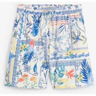 bonprix Shorts mit Seidenanteilblau 48Damen bonprix Shorts mit Seidenanteilblau 48Damen