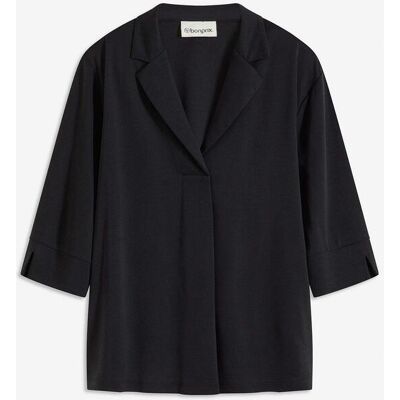 bonprix Tunika-Shirt aus fließendem Viskose-Piquéschwarz 36Damen bonprix Tunika-Shirt aus fließendem Viskose-Piquéschwarz 36Damen