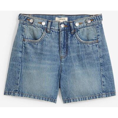 bonprix Jeans-Shorts Mid Waist, Low Stretchblau 46Damen bonprix Jeans-Shorts Mid Waist, Low Stretchblau 46Damen