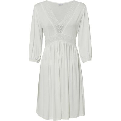 bonprix Tunika-Kleid aus softem Viskose-Mixweiß 36Damen bonprix Tunika-Kleid aus softem Viskose-Mixweiß 36Damen