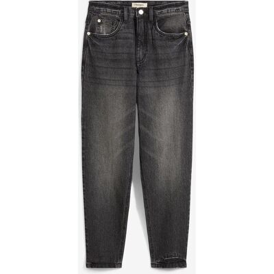 bonprix Mom Jeans High Waist, croppedschwarz 50Damen bonprix Mom Jeans High Waist, croppedschwarz 50Damen