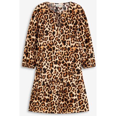 bonprix Tunika-Kleid aus strukturiertem Crêpebeige 42Damen bonprix Tunika-Kleid aus strukturiertem Crêpebeige 42Damen