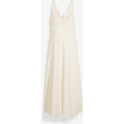 bonprix Umstands-Hochzeitskleid aus Spitze, Satin und Georgetteweiß 40Damen bonprix Umstands-Hochzeitskleid aus Spitze, Satin und Georgetteweiß 40Damen