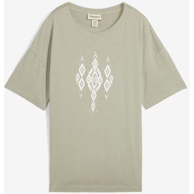 bonprix T-Shirt mit Druckgrün 44Damen bonprix T-Shirt mit Druckgrün 44Damen