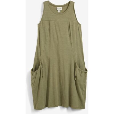 bonprix Baumwoll-Jerseykleid mit Taschengrün 36Damen bonprix Baumwoll-Jerseykleid mit Taschengrün 36Damen