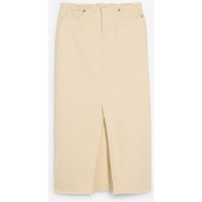 bonprix Twill-Rock mit Fransenbeige 34Damen bonprix Twill-Rock mit Fransenbeige 34Damen