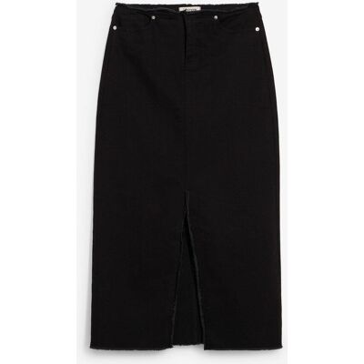 bonprix Twill-Rock mit Fransenschwarz 34Damen bonprix Twill-Rock mit Fransenschwarz 34Damen