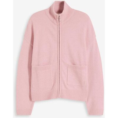 bonprix Strickjacke mit Reißverschlussrosa 48Damen bonprix Strickjacke mit Reißverschlussrosa 48Damen
