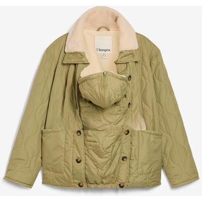 bonprix 3-in-1 Leichte Umstandsjacke mit Teddyfutter und Trageeinsatzgrün 36Damen bonprix 3-in-1 Leichte Umstandsjacke mit Teddyfutter und Trageeinsatzgrün 36Damen