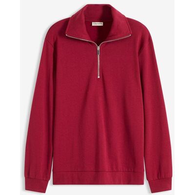 bonprix Oversize-Sweatshirt mit Reißverschlussrot 44Damen bonprix Oversize-Sweatshirt mit Reißverschlussrot 44Damen