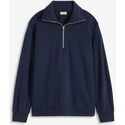 bonprix Oversize-Sweatshirt mit Reißverschlussblau 48Damen bonprix Oversize-Sweatshirt mit Reißverschlussblau 48Damen