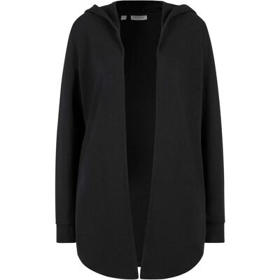 bonprix Long-Sweatjacke aus Baumwoll-Mixschwarz 56Damen bonprix Long-Sweatjacke aus Baumwoll-Mixschwarz 56Damen