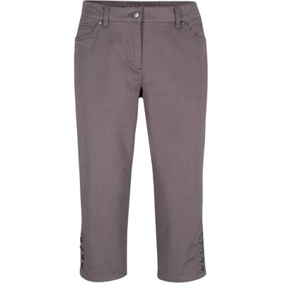 bonprix Capri-Hose aus Baumwoll-Mixgrau 52Damen bonprix Capri-Hose aus Baumwoll-Mixgrau 52Damen