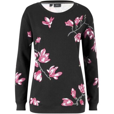 bonprix Sweatshirt aus reiner Baumwolle, locker geschnittenschwarz 40Damen bonprix Sweatshirt aus reiner Baumwolle, locker geschnittenschwarz 40Damen
