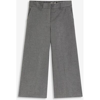 bonprix Hose mit Fischgrat in Wolloptikgrau 52Damen bonprix Hose mit Fischgrat in Wolloptikgrau 52Damen
