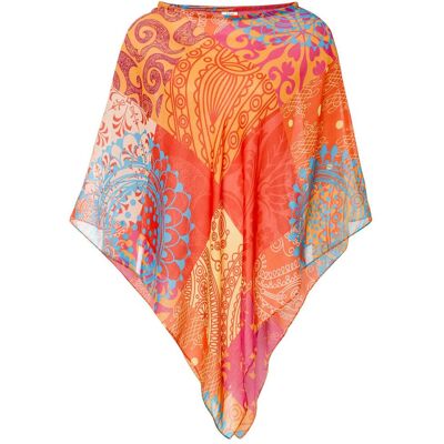 bonprix Poncho aus fließendem Materialorange 0Damen bonprix Poncho aus fließendem Materialorange 0Damen