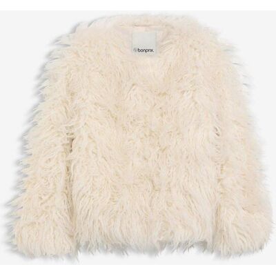 bonprix Oversize Fellimitat-Jackeweiß 40Damen bonprix Oversize Fellimitat-Jackeweiß 40Damen