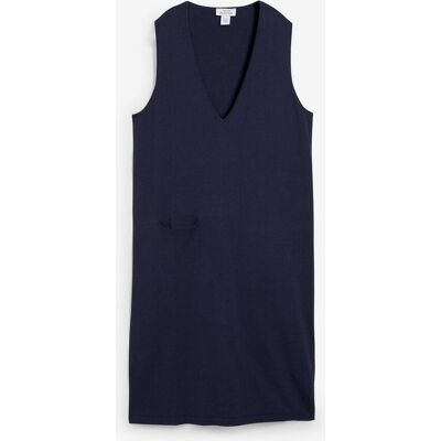 bonprix Strickkleid aus reiner Baumwolleblau 36Damen bonprix Strickkleid aus reiner Baumwolleblau 36Damen
