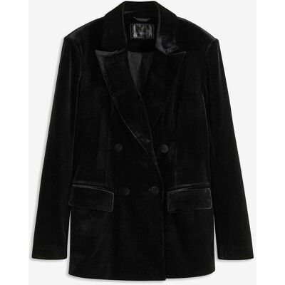 bonprix Blazer aus softem Samtschwarz 44Damen bonprix Blazer aus softem Samtschwarz 44Damen