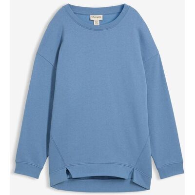 bonprix Oversize-Sweatshirt aus Baumwoll-Mixblau 40Damen bonprix Oversize-Sweatshirt aus Baumwoll-Mixblau 40Damen