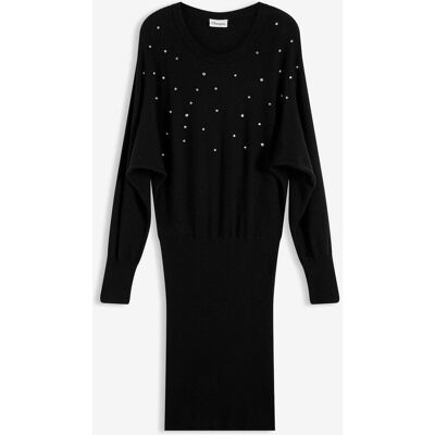 bonprix Strickkleid aus softem Viskose-Mixschwarz 44Damen bonprix Strickkleid aus softem Viskose-Mixschwarz 44Damen