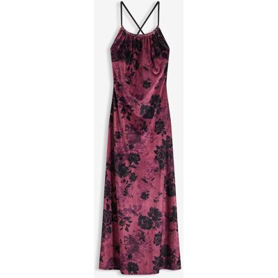 bonprix Maxikleid aus glänzendem Samtrot 44Damen bonprix Maxikleid aus glänzendem Samtrot 44Damen