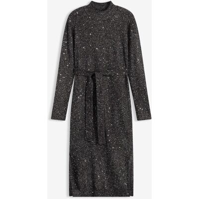 bonprix Strickkleid mit Paillettenschwarz 44Damen bonprix Strickkleid mit Paillettenschwarz 44Damen