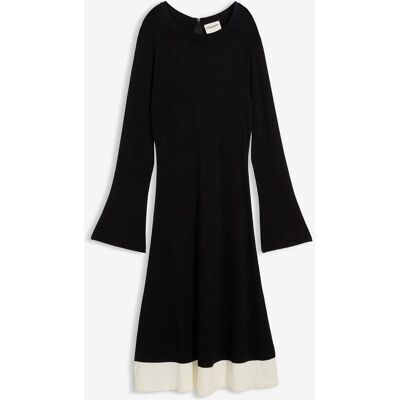 bonprix Strickkleid aus Viskose-Mix mit Kontrastdetailsschwarz 36Damen bonprix Strickkleid aus Viskose-Mix mit Kontrastdetailsschwarz 36Damen