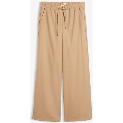 bonprix Hose in Wolloptik mit Bequembundbeige 50Damen bonprix Hose in Wolloptik mit Bequembundbeige 50Damen