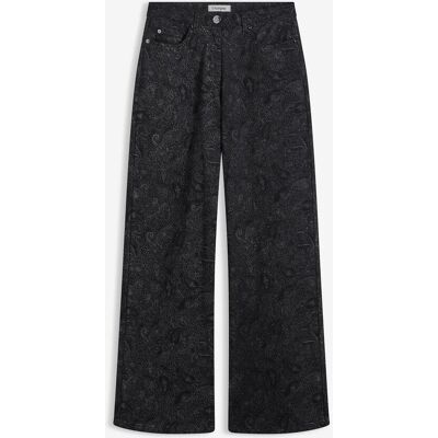 bonprix Wide Leg Hose aus Baumwollstretchschwarz 46Damen bonprix Wide Leg Hose aus Baumwollstretchschwarz 46Damen