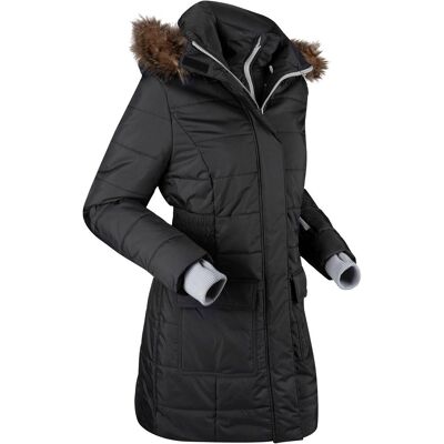 bonprix wasserabweisende Funktions-Longjacke in 2-in-1-Optik, gestepptschwarz 52Damen bonprix wasserabweisende Funktions-Longjacke in 2-in-1-Optik, gestepptschwarz 52Damen