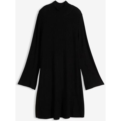 bonprix Strickkleid in A-Linie aus Viskose-Mixschwarz 48Damen bonprix Strickkleid in A-Linie aus Viskose-Mixschwarz 48Damen