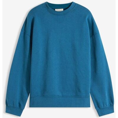 bonprix Oversize-Sweatshirt aus reiner Baumwollepetrol 56Damen bonprix Oversize-Sweatshirt aus reiner Baumwollepetrol 56Damen