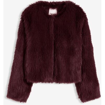 bonprix Fellimitat-Jackerot 40Damen bonprix Fellimitat-Jackerot 40Damen