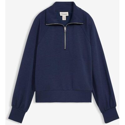 bonprix Sweatshirt aus weichem Scubablau 44Damen bonprix Sweatshirt aus weichem Scubablau 44Damen